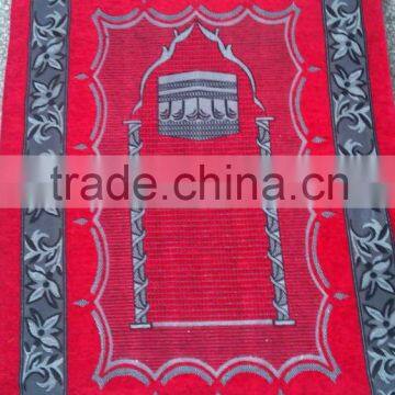 2015 100%chenille Jacquard Woven Muslim Prayer Rug Mat photo-2