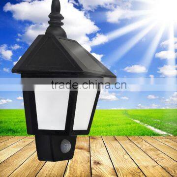 Led Waterproof Solar led eyelid wall mounted indoor+outdoor deck solar stickable led lawn garden lamp light