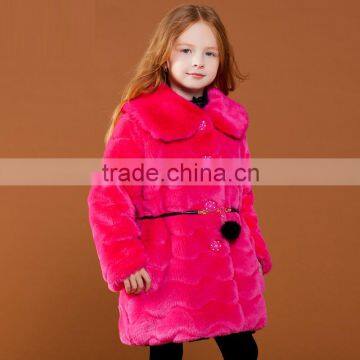 Baby Girls Kids Faux Fur Fleece Coat Kids Winter Warm Jacket OEM Type Custom Clothes Manufacturer Factory Guangzhou photo-4