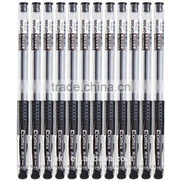 Promotional Plastic 0.5 mm Gel Pen Black Red Blue Office Stationery Pens