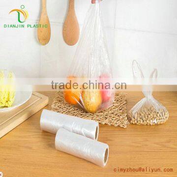 HDPE t-shirt plastic bag on roll clear t-shirt bags