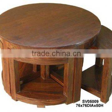 wooden coffee table set,living room furniture,center table,sheesham wood furniture,mango wood furniture,solid wood furniture