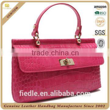 CSW936-002 Embossed Croco Pattern Genuine Leather Europe Casual Style Designer Multi Functional Clutch Bag for Ladies