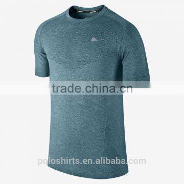 2015 New Arrival Dri Fit T-Shirts 47% Polyamide 53% CoolMax 3D Seamless Running T Shirts