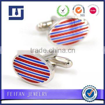 Double colours line string manufacturer wholesale cufflinks