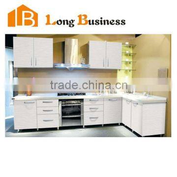 LB-JL1213 Australia Built-ins White Lacquer Cabinets Modern Kitchen Furniture