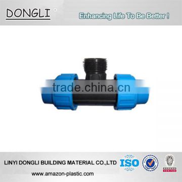 pp compression fitting plastic coupling