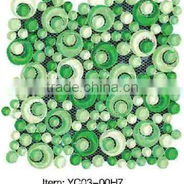 Irregular shape glass mosaic tile