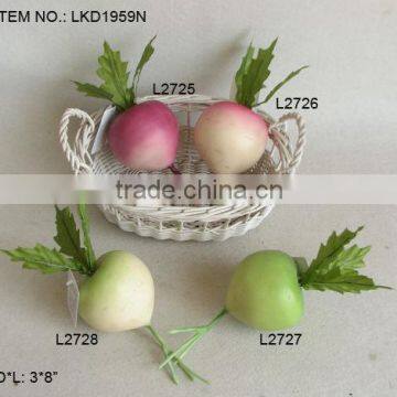 2015 Artificial Fake Vegetables 3*8"" Artificial Polyfoam Radish House Decoration