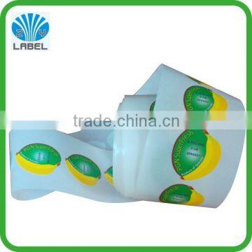 Cheap printed promotional fruit stickers fruit label banana stickers