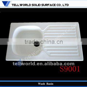 Tellworld artificial stone durable wash basin nice washing basin counter top wash basin S9001