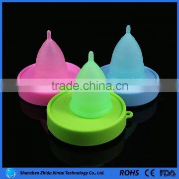 100% medical silicone menstrual period cups