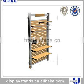 Custom made good look adjustable wood shelf designs
