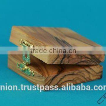 Olive Wood Hand Made Box for Coin