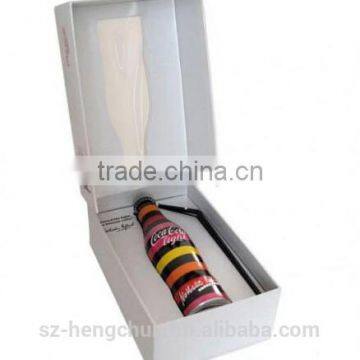 High quality cardboard drink bottles box with a PVC window