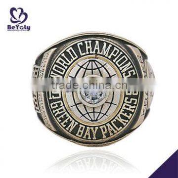 Wholesale customized brass Championship ring 1966 Green Bay Packer World Champions ring