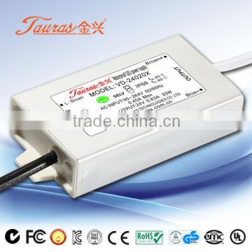 24v 20w CE KC Certificate Constant Voltage Waterproof LED Driver VA-24020X Tauras