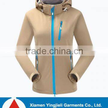 Outdoor Waterproof Hunting Softshell Jacket For Women Hooded Softshell Jacket