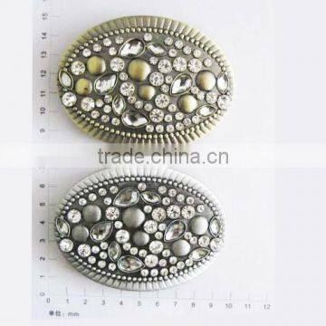 Decorative custom ladies fashion diamante belt and shoe buckle