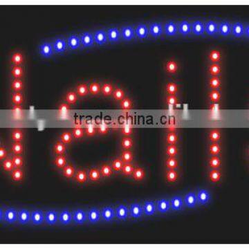 LED Sign for Nail Salon advertising sign for the beauty salon nail shops OEM is welcome                        
                                                Quality Choice