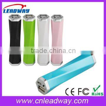 New product 2016 unique mobile power bank 2600mah with flash light