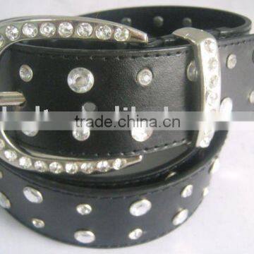 Fashion lady wide rhinestone belt