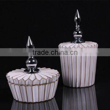 MPA-BER0005WT promotion resin jewelry box with design wedding gift