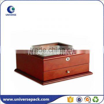 High Quality personalized wood box with drawer for tea