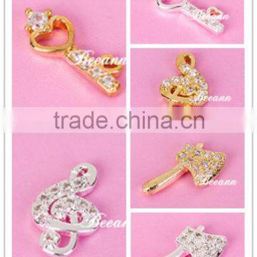 2014 New Design Hot Sale 3D Zircon Nail Art Jewelry Metal Nail Art Designs photo-3