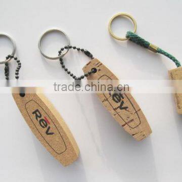 cork keychain for promotion gift