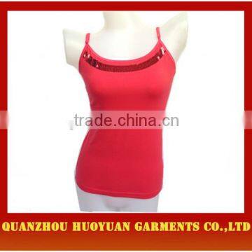 High quality latest sexy tops ladies vest