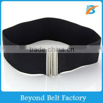 Ladies Fashion High Waist Black Elastic Stretch Cinch Belt