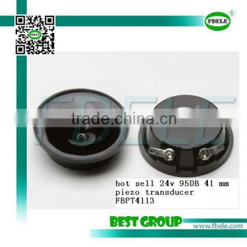 hot sell 24v 95DB 41 mm piezo transducer FBPT4113