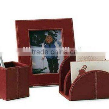Latest Customized Leather Office Articles Leather Photo Frame