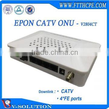 4FE+CATV GEPON ONU CATV Receiver Fiber Optical Node Compatible With ZTE/Huawei OLT photo-3