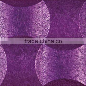 Classic Square Faux Leather Wall Panel With Rose Embossed
