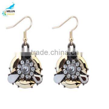 Retro Eardrop Women Earrings Accessories Wholesale Gold-plated Flowers photo-2