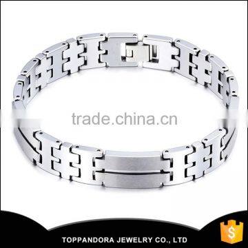 Fancy Simple 316L Stainless Steel Fashion Plated Men Bracelet