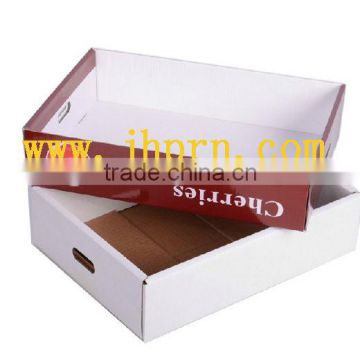 custom printed corrugated paper food box for fruit