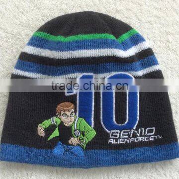 kids football beanie hats logo