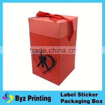 Eco-friendly paper packaging foldable rectangle aviation food box