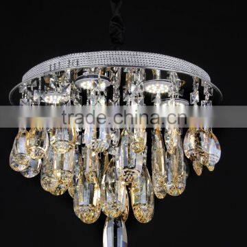 WD-6910PA LED Modern Classic Elegant Gold K9 Crystal Pendant Light