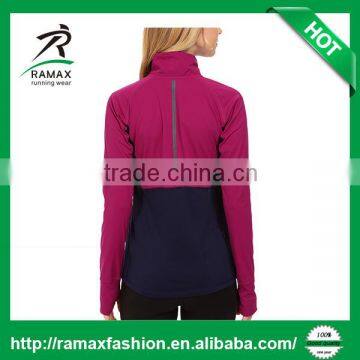 Ramax Custom Women Stand Collar Half Zip Pullover Running Jacket photo-3