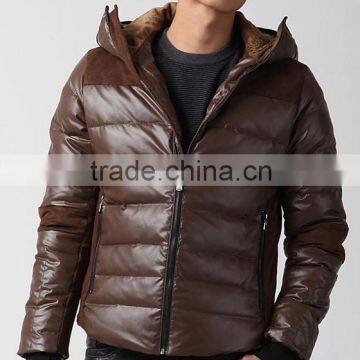 mens duck down leather jacket clothing suzhou