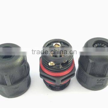 LLT Mini Power Cord Screw Fixing Waterproof Cable Connector photo-3
