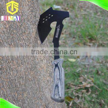 Portable survival hatchet wooden handle with nylon bag