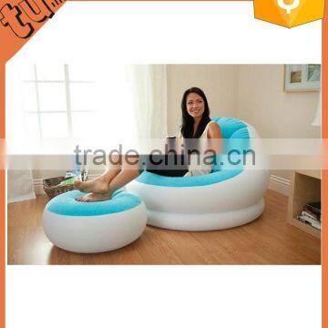 2015 good price, new concept PVC flocking inflatable sofa