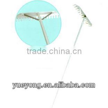 Aluminum garden rake/cultivator/leaf rake