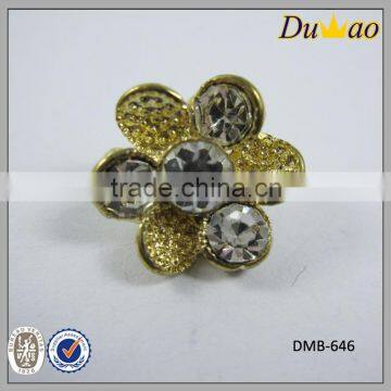 888crystal metal button rhinestone shank buttons
