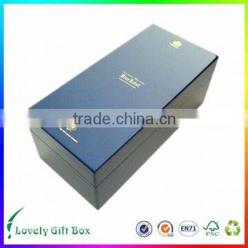 Blue colorful paper magnetic gift boxes wholesale in dongguan